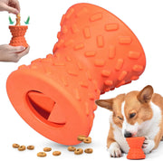 Interactive Treat Dispensing Puppy Toys Dog Bones For Aggressive Chewers Super Dog Toys Tough Chew For Dogs Toy Bone Natural Rubber Leaked Dumbbells