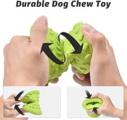 Interactive Treat Dispensing Puppy Toys Dog Bones For Aggressive Chewers Super Dog Toys Tough Chew For Dogs Toy Bone Natural Rubber Leaked Dumbbells