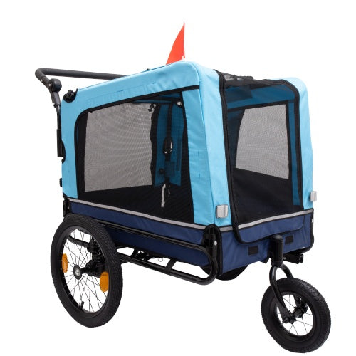 Outdoor Heavy Duty Foldable Utility Pet Stroller Dog Carriers Bicycle Trailer