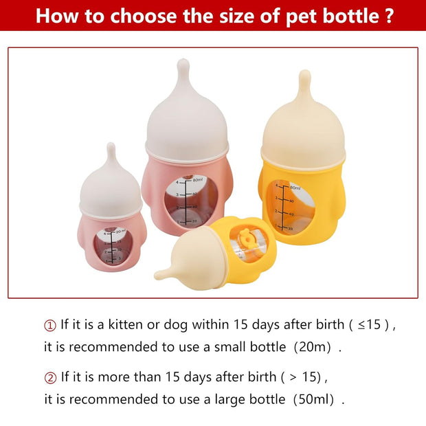 Puppy Bottles For Nursing Kitten Bottles For Nursing Pet Feeding Bottle