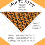 Halloween Dog Bandanas Pumpkin And Spider Web Bibs Triangle Reversible Fall Pet Scarf Premium Durable Fabric Adjustable Fit