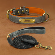 Dog Collar Engraved With Lettering To Prevent Loss Of Neck Collar