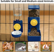 Hanging Automatic Food Water Dispenser Rabbit Feeders For Cages Automatic Pet Feeder For Rabbit Chinchilla Hedgehog Guinea Pig