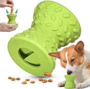 Interactive Treat Dispensing Puppy Toys Dog Bones For Aggressive Chewers Super Dog Toys Tough Chew For Dogs Toy Bone Natural Rubber Leaked Dumbbells