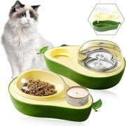 Automatic Drinking Water Bottle Pet Feeder Avocado Shape Kitten Slow Food Feeding Bowl Small Pets Feeder